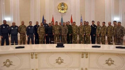 'Ozarbayjon, O`zbekiston, Qozog`iston, Qirg`iziston va Tojikiston qurolli kuchlari qo`shma mashg`ulotlarga tayyorlanmoqda'ning rasmi