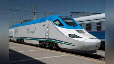 '10, 11, 12, 13 aprel kunlari “Samarqand — Toshkent — Samarqand” yo`nalishida Afrosiyob elektropoezdining qo`shimcha harakati amalga oshiriladi'ning rasmi