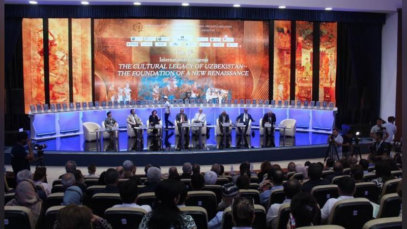 'VI Kongress: Tojikiston fondlarida o`zbekiston madaniy merosiga oid ko`plab osori atiqalar mavjud'ning rasmi