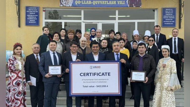 'AQSh O`zbekiston aholining eng zaif qatlamlariga 131 tonna oziq-ovqat yubordi'ning rasmi