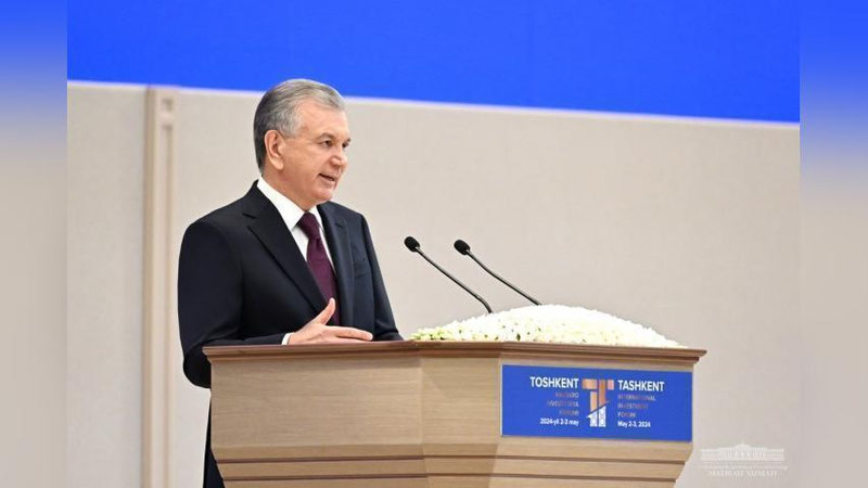 'Shavkat Mirziyoev Toshkent xalqaro investisiya forumida investorlar uchun muhim ko`rsatkichlarni sanab o`tdi'ning rasmi