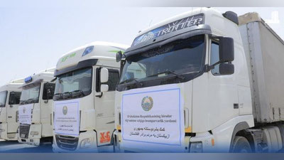 'O`zbekiston sel-suv toshqinidan zarar ko`rgan Afg`onistonga insonparvarlik yordami yubordi'ning rasmi