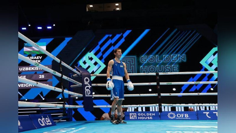 'Oybek Jo`raev jahon chempionatining kumush medalini qo`lga kiritdi'ning rasmi