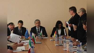 '​O`zbekiston Respublikasi Qishloq xo`jaligi vazirligi va GIZ qishloq xo`jaligi kooperativlari taraqqiyoti yo`lida hamkorlik qilishadi.'ning rasmi