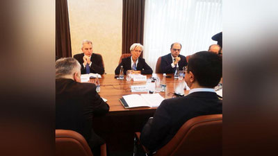 Изрображение 'ГЛАВА МВФ КРИСТИН ЛАГАРД ПРИБЫЛА В ТАШКЕНТ'