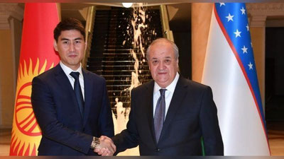 'O`zbekiston va Qirg`iziston TIV rahbarlari hamkorlik istiqbollarini muhokama qilishdi'ning rasmi