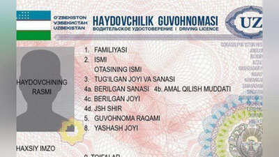 'Endi haydovchilik guvohnomalarining yangi namunalarini almashtirish boshqa hududlarda ham amalga oshiriladi'ning rasmi