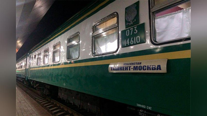 '"Toshkent - Moskva" yo`nalishida yangi poezd qatnovi yo`lga qo`yildi'ning rasmi