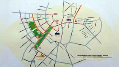 '9 май куни Cамарқанд шаҳрининг айрим кўчаларида транспорт ҳаракати чекланади'ning rasmi