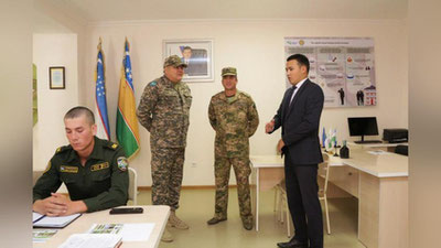 'Qozog`iston harbiy delegasiyasi rasmiy tashrif bilan O`zbekistonga keldi'ning rasmi