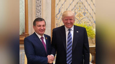 Изрображение 'ШАВКАТ МИРЗИЁЕВ ВСТРЕТИЛСЯ В ЭР-РИЯДЕ С ДОНАЛЬДОМ ТРАМПОМ'