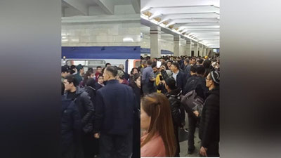 '"Harakat vaqtinchalik to`xtatilgan edi"  Toshkent metrosida yuz bergan holat bo`yicha ma`lumot berildi (video)'ning rasmi