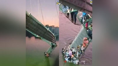 'Hindistonda 500ga yaqin inson bo`lgan ko`prik qulab tushdi'ning rasmi