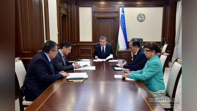 'Yig`ilish​da yil yakunlari bo`yicha kutilayotgan natijalar muhokama​ qilindi'ning rasmi