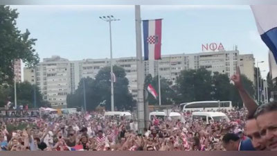 'Xorvatiya terma jamoasini vatanida yarim milliondan ortiq muxlislari kutib olishdi (video)'ning rasmi