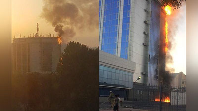 'Toshkentdagi «Sigma» biznes markazida yong`in kelib chiqdi (foto+video)'ning rasmi