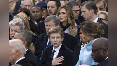 '​Oq uy jamoatchilikdan Trampning kenja o`g`lini tinch qo`yishni so`radi'ning rasmi