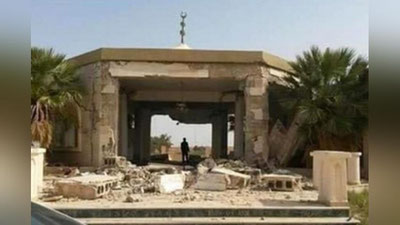 'Ливиянинг собиқ етакчиси Муаммар Каззофийнинг онаси дафн қилинган мақбара портлатилди'ning rasmi