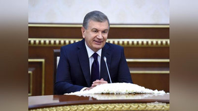 'Shavkat Mirziyoev AQSh Qurolli Kuchlari Markaziy qo`mondonligi qo`mondonini qabul qildi'ning rasmi