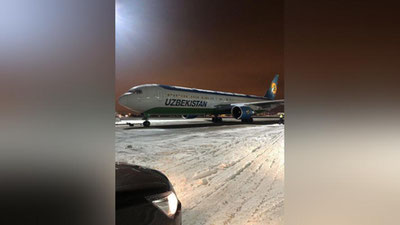 Изрображение 'ВЫКАТИВШИЙСЯ ЗА ВПП САМОЛЕТ UZBEKISTAN AIRWAYS ДОПУЩЕН К ПОЛЕТАМ'