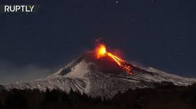 'Etna vulqoni harakatga keldi 'ning rasmi