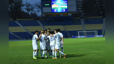 Изрображение 'СБОРНАЯ УЗБЕКИСТАНА СТАРТОВАЛА В ОТБОРОЧНОМ РАУНДЕ ЧА U-23'