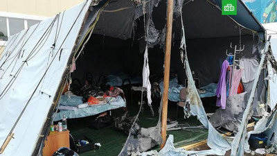 Изрображение 'Страшный пожар в палаточном лагере под Хабаровском: трое детей погибли (видео)'