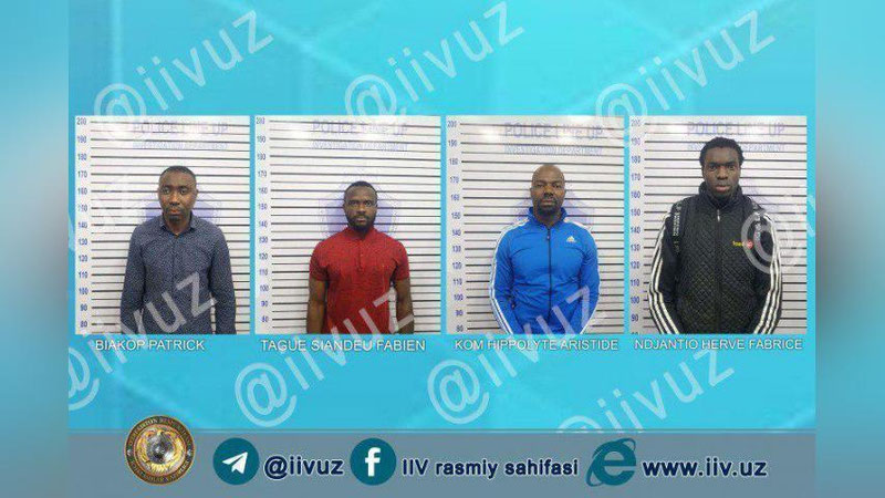 Изрображение 'Четырех граждан Камеруна подозревают в Узбекистане в мошенничестве'