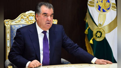 'Imomali Rahmon yana Tojikiston prezidentligi uchun o`z nomzodini qo`ydi'ning rasmi