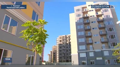 Изрображение 'Жители снесенных домов получили квартиры в новом жилом комплексе в Ташкенте (видео)'