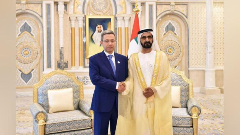 'O`zbekiston elchisi BAA vise-prezidentiga ishonch yorliqlarini topshirdi'ning rasmi