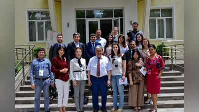 'Jurnalistlar O`zbekiston Respublikasi Fanlar akademiyasi Yadro fizikasi instituti faoliyati bilan tanishdilar'ning rasmi