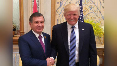 '​DONALD TRAMP ShAVKAT MIRZIYoEVNI QUTLADI'ning rasmi