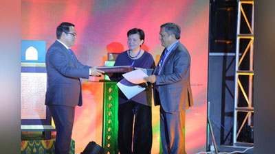 '“ЎЗБЕКИСТОН МАДАНИЙ МЕРОСИ”  РОССИЯ 1 ТЕЛЕКАНАЛИ НИГОҲИДА (видео)'ning rasmi