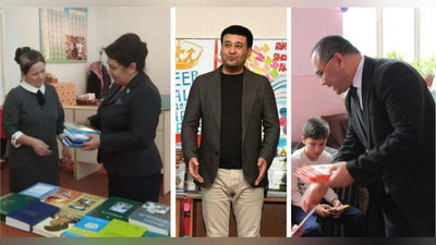 Изрображение 'К "КИТОБ ЧЕЛЛЕНДЖ" ПРИСОЕДИНИЛИСЬ ВИЦЕ-ПРЕМЬЕР, МИНИСТРЫ И ГЛАВА НОК (ФОТО)'