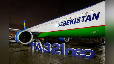 'Uzbekistan Airways томонидан харид қилинган учинчи А321 ҳаво кемаси олиб келинди (видео)'ning rasmi