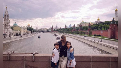 '​Лола фарзандлари билан Москва саёҳатида(Фото) 'ning rasmi