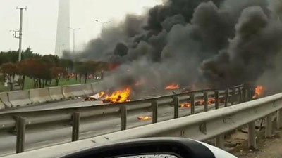 '​Istanbulda shaharga vertolyot quladi'ning rasmi