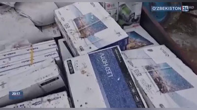 Изрображение 'ПРЕСЕЧЕНА КОНТРАБАНДА ТОВАРОВ ПОЧТИ НА 1 МЛРД СУМОВ (ВИДЕО)'