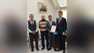 Изрображение 'ГЕРОЯ-УЗБЕКИСТАНЦА НАГРАДИЛИ ОТ ИМЕНИ ГЛАВЫ МИД'