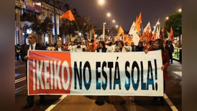 'Peruda qo`lga olingan muxolifat etakchisi qo`llab-quvatlanmoqda'ning rasmi