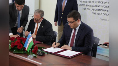 'Adliya vazirligi 12 mln. dollarlik kelishuv imzoladi'ning rasmi