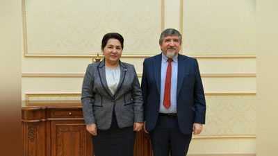 'Senat Raisi Xalqaro migrasiya tashkilotining Markaziy Osiyo bo`yicha mintaqaviy muvofiqlashtiruvchisi bilan uchrashdi'ning rasmi