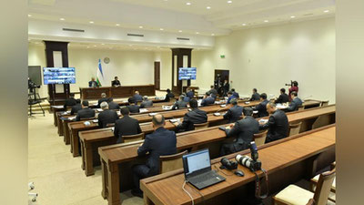 '"Давлат бюджети даромадлари 116 трлн сўмни ташкил этиб, прогноз 108,4 фоизга ошириб бажарилган". Вазирлар Маҳкамаси ҳисоботи эшитилди'ning rasmi