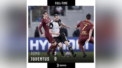 '​A Seriya. "Yuventus" Rimda mag`lub bo`ldi'ning rasmi