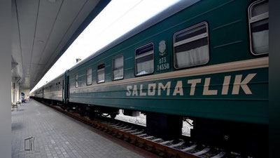 'Qoraqalpog`istondagi "Salomatlik" poezdi 'ning rasmi