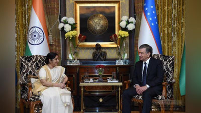 'Prezident Hindiston Respublikasi tashqi ishlar vazirini qabul qildi'ning rasmi