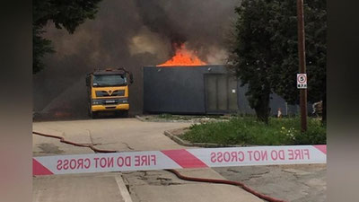 'Britaniya aeroportida katta yong`in sodir bo`ldi (Video) 'ning rasmi