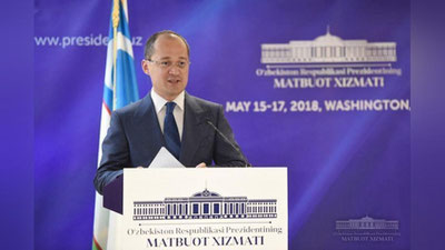 '​#UzbUsa2018: Prezident Matbuot kotibi Shavkat Mirziyoevning AQShga rasmiy tashrifi oldidan brifing o`tkazdi'ning rasmi