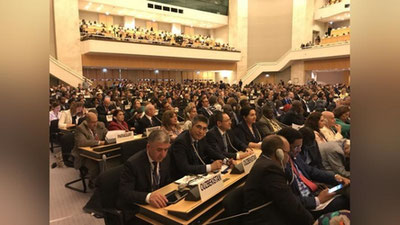 'O`zbekiston delegasiyasi Jenevadagi Xalqaro 107-mehnat konferensiyasida qatnashmoqda'ning rasmi